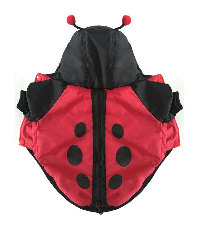 ペット ハロウィン コスチューム ペット 仮装 着ぐるみ ペット用の服 てんとう虫 犬の衣装 わんわん レッド水玉 マント テントウムシの服 テントウムシ衣装 犬 コスプレ 猫 ネコ 犬服 柔らかい 可愛い ドッグ服 プレゼント 小型犬 かわいい 洋服 撮影 ペット服