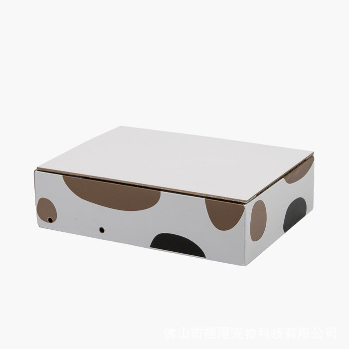 猫爪研ぎ 縦型 段ボール L字型 研ぎカスが出ない L型 ねこ 爪とぎ ネコ 超長持ち ニャンズ 天然素材 木の香り 超強化 ダンボール 段ボール 清潔 壁 ストレス解消 大型つめとぎ 猫 壁 箱付き 組み立て簡単 三花柄