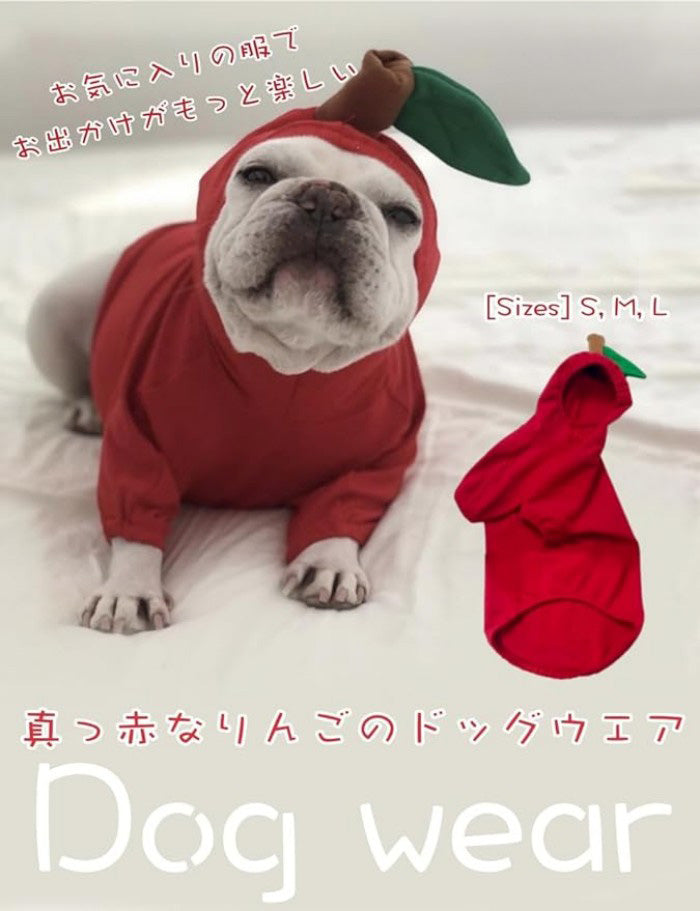 ペット フルーツ リンゴ パイナップル ドッグウェア 猫にも兼用 ハロウィン コスチューム 仮装 着ぐるみ ペット用の服 犬の衣装 犬 コスプレ 猫 ネコ 犬服 柔らかい 可愛い ドッグ服 プレゼント 小型犬 かわいい 洋服 撮影 ペット服 暖かい 帽子付き 犬服 りんごデザイン