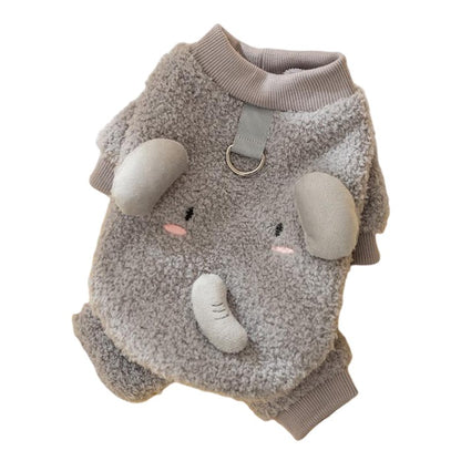 犬 服 ドッグウェア 暖かい あったか 裏起毛 着ぐるみ ふわふわ もこもこ トレーナー 秋冬 加絨 厚い 柔らかい お散歩 お出かけ ドッグウエア ワンちゃん服 ブラウン 抜け毛防止 小型犬 中型犬 ペット用品 コスチューム コスプレ 犬用 犬服 写真撮影 仮装 変装 かわいい