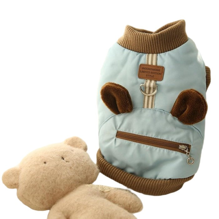 犬 服 ドッグウェア 暖かい あったか 裏起毛 着ぐるみ ふわふわ もこもこ トレーナー 秋冬 加絨 厚い 柔らかい お散歩 お出かけ ドッグウエア ワンちゃん服 ブラウン 抜け毛防止 小型犬 中型犬 ペット用品 コスチューム コスプレ 犬用 犬服 写真撮影 仮装 変装 かわいい