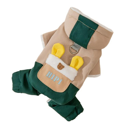 犬 服 ドッグウェア 暖かい あったか 裏起毛 着ぐるみ ふわふわ もこもこ トレーナー 秋冬 加絨 厚い 柔らかい お散歩 お出かけ ドッグウエア ワンちゃん服 ブラウン 抜け毛防止 小型犬 中型犬 ペット用品 コスチューム コスプレ 犬用 犬服 写真撮影 仮装 変装 かわいい