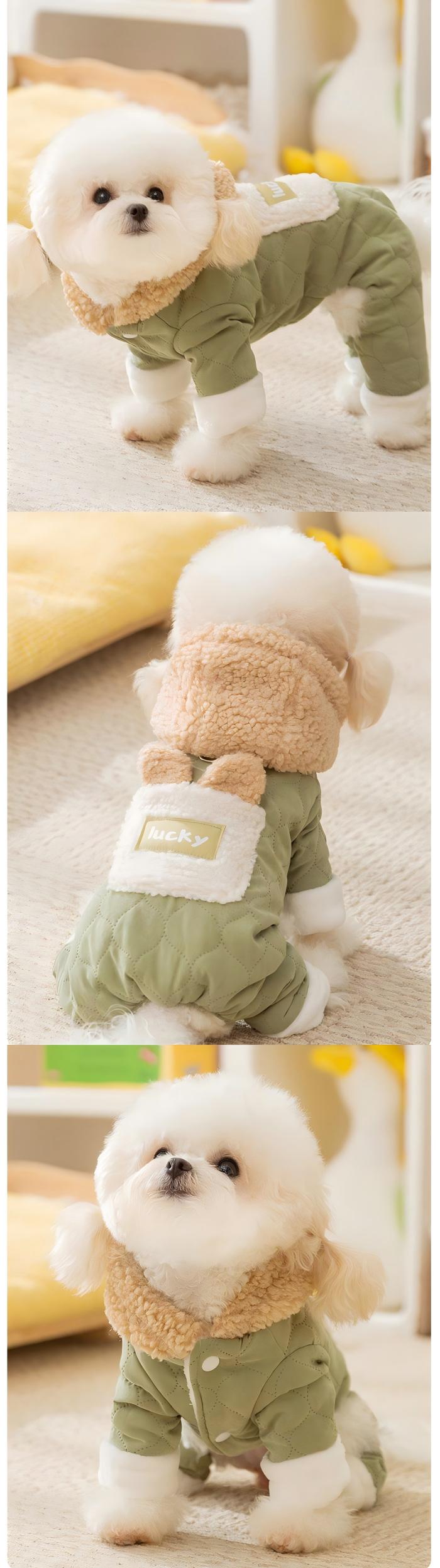 犬 服 ドッグウェア 暖かい あったか 裏起毛 着ぐるみ ふわふわ もこもこ トレーナー 秋冬 加絨 厚い 柔らかい お散歩 お出かけ ドッグウエア ワンちゃん服 ブラウン 抜け毛防止 小型犬 中型犬 ペット用品 コスチューム コスプレ 犬用 犬服 写真撮影 仮装 変装 かわいい