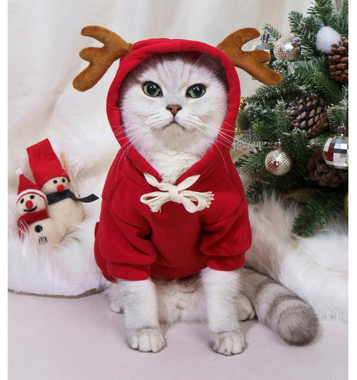 ペット 犬服 猫服 ペット服 クリスマス コスプレ かわいい 仮装 秋冬 衣装 パーカー 小型犬 中型犬 犬 猫 用コスチューム 着脱簡単犬服 柔らかい 可愛い ドッグ服 プレゼント 小型犬 かわいい 洋服 撮影 ペット服 暖かい 帽子付き 犬服