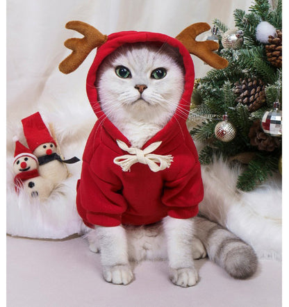 ペット 犬服 猫服 ペット服 クリスマス コスプレ かわいい 仮装 秋冬 衣装 パーカー 小型犬 中型犬 犬 猫 用コスチューム 着脱簡単犬服 柔らかい 可愛い ドッグ服 プレゼント 小型犬 かわいい 洋服 撮影 ペット服 暖かい 帽子付き 犬服