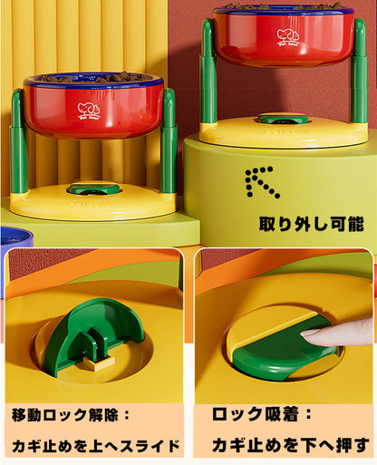 犬 猫 食器 フードボウル ペット 餌入れ ゴブレット 昇降調節可能フード 吐き戻し防止 ペットボウル ペット食器 餌皿 エサ皿 水飲み 食べやすい 水分補給 ペット用 猫用 犬用 吐き戻しエサ入れ エサいれ 皿 お皿 丸い ドッグフード 小型犬 小型犬用 かわいい おしゃれ