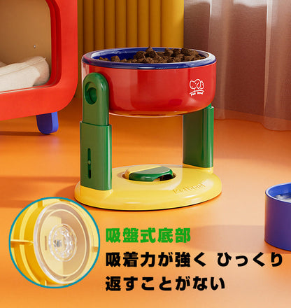 犬 猫 食器 フードボウル ペット 餌入れ ゴブレット 昇降調節可能フード 吐き戻し防止 ペットボウル ペット食器 餌皿 エサ皿 水飲み 食べやすい 水分補給 ペット用 猫用 犬用 吐き戻しエサ入れ エサいれ 皿 お皿 丸い ドッグフード 小型犬 小型犬用 かわいい おしゃれ