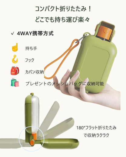 ペットウォーターボトル 犬グッズ 水筒 餌 ペット用品 ペット 水 水飲み おやつ入れ ボトル ペットボトル ペット給水器 グッズ 犬猫兼用 携帯用水飲みボトル 460ml 大容量 フードケース付き ダブルロック 防漏設計 片手操作 丸洗い可 散歩 外出旅行 アウトドア ペット給水器