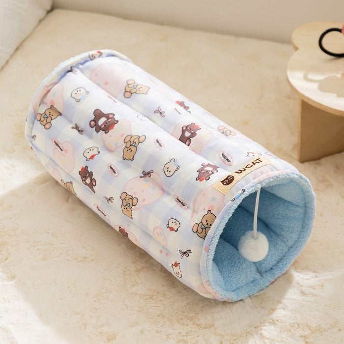 トンネル 猫ベッド ペットベッド おもちゃ キャットトンネル ペットクッション ふわふわ 猫遊び 運動不足対策 折りたたみ可能 水洗い可能 小型犬 うさぎ 大型猫用おもちゃハウス 犬 クッション 猫ハウス 寝床 暖かい ふわふわ 柔らかい 冬 ネコ用品 寒さ対策 収納便利