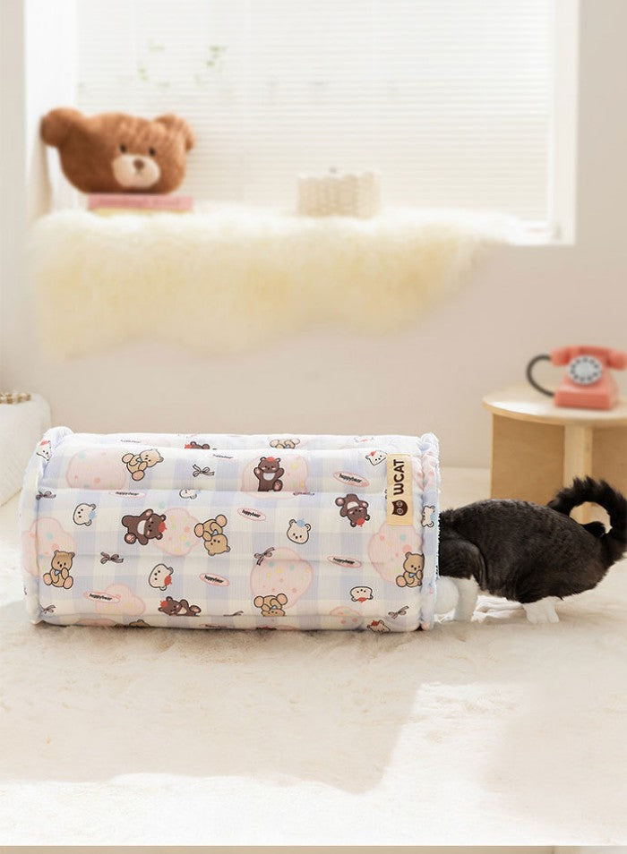 トンネル 猫ベッド ペットベッド おもちゃ キャットトンネル ペットクッション ふわふわ 猫遊び 運動不足対策 折りたたみ可能 水洗い可能 小型犬 うさぎ 大型猫用おもちゃハウス 犬 クッション 猫ハウス 寝床 暖かい ふわふわ 柔らかい 冬 ネコ用品 寒さ対策 収納便利