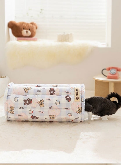 トンネル 猫ベッド ペットベッド おもちゃ キャットトンネル ペットクッション ふわふわ 猫遊び 運動不足対策 折りたたみ可能 水洗い可能 小型犬 うさぎ 大型猫用おもちゃハウス 犬 クッション 猫ハウス 寝床 暖かい ふわふわ 柔らかい 冬 ネコ用品 寒さ対策 収納便利