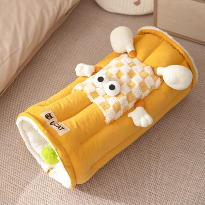 トンネル 猫ベッド ペットベッド おもちゃ キャットトンネル ペットクッション ふわふわ 猫遊び 運動不足対策 折りたたみ可能 水洗い可能 小型犬 うさぎ 大型猫用おもちゃハウス 犬 クッション 猫ハウス 寝床 暖かい ふわふわ 柔らかい 冬 ネコ用品 寒さ対策 収納便利