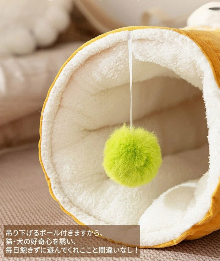 トンネル 猫ベッド ペットベッド おもちゃ キャットトンネル ペットクッション ふわふわ 猫遊び 運動不足対策 折りたたみ可能 水洗い可能 小型犬 うさぎ 大型猫用おもちゃハウス 犬 クッション 猫ハウス 寝床 暖かい ふわふわ 柔らかい 冬 ネコ用品 寒さ対策 収納便利