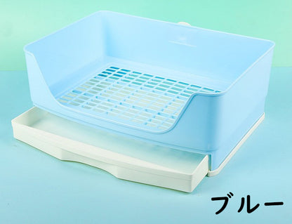 うさぎ トイレ 四角形 40*30 大型 ウサギ トイレ トレー ケージ固定 小動物 トイレ 清潔 お掃除簡単 小動物 引き出し トイレ プラスチック底ネット 快適な ペット トイレ フェレット トイレ 掃除 うさぎ うさぎ全般 うさぎ用品 ウサギ 掃除しやすい 複数飼育 多頭飼い