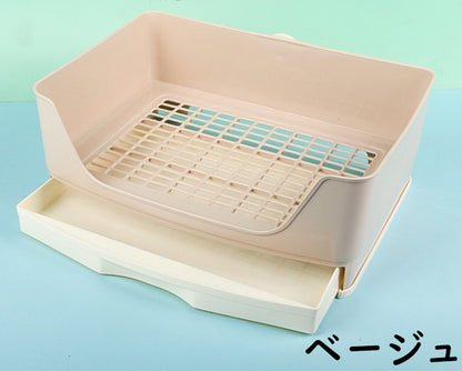 うさぎ トイレ 四角形 40*30 大型 ウサギ トイレ トレー ケージ固定 小動物 トイレ 清潔 お掃除簡単 小動物 引き出し トイレ プラスチック底ネット 快適な ペット トイレ フェレット トイレ 掃除 うさぎ うさぎ全般 うさぎ用品 ウサギ 掃除しやすい 複数飼育 多頭飼い