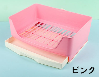 うさぎ トイレ 四角形 40*30 大型 ウサギ トイレ トレー ケージ固定 小動物 トイレ 清潔 お掃除簡単 小動物 引き出し トイレ プラスチック底ネット 快適な ペット トイレ フェレット トイレ 掃除 うさぎ うさぎ全般 うさぎ用品 ウサギ 掃除しやすい 複数飼育 多頭飼い