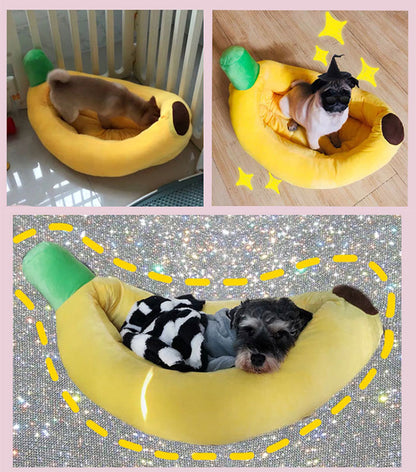 ペットベッド 秋冬用 猫 犬 ペット ベッド 洗える かわいい バナナ ぬいぐるみ ふかふか 柔らかい 防寒 寒さ対策 小型犬 中型犬 犬用 猫用 通気性 丸洗い オールシーズン ペットクッション ペット用品 保温防寒 寒さ対策 滑り止め 快適 高反発 介護ベッド おしゃれ