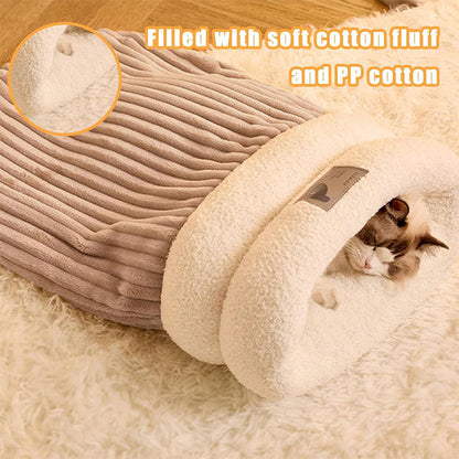 猫布団 犬布団 猫用寝袋ペットベッド ペット用寝袋 クッション ペット用寝袋 ペット布団 防寒対策 保温防寒 猫 ベッド 犬 ベッド 猫 ふとん 寒さ対策 保温防寒 おしゃれ ふわふわ ネコハウス あったか 秋 冬用 起毛ベッド 猫布団 クッションキャットハウス 猫寝床 ペット用品