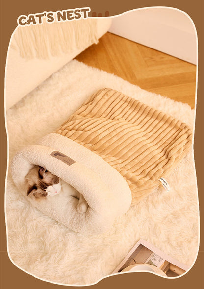 猫布団 犬布団 猫用寝袋ペットベッド ペット用寝袋 クッション ペット用寝袋 ペット布団 防寒対策 保温防寒 猫 ベッド 犬 ベッド 猫 ふとん 寒さ対策 保温防寒 おしゃれ ふわふわ ネコハウス あったか 秋 冬用 起毛ベッド 猫布団 クッションキャットハウス 猫寝床 ペット用品