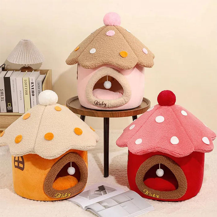 ペットハウス ペットベット ドーム型 ベッド 秋 冬 猫 おしゃれ ハウス 暖かい 寒さ対策 ペットベッド ふわふわ ボア 滑り止め付 柔らか 可愛い 室内用 暖かい ふわふわ 犬小屋 ペットハウス 犬 猫 小屋 屋根付き ふわふわ ネコベッド ドームベッド おしゃれ 洗える