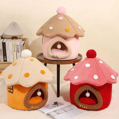 ペットハウス ペットベット ドーム型 ベッド 秋 冬 猫 おしゃれ ハウス 暖かい 寒さ対策 ペットベッド ふわふわ ボア 滑り止め付 柔らか 可愛い 室内用 暖かい ふわふわ 犬小屋 ペットハウス 犬 猫 小屋 屋根付き ふわふわ ネコベッド ドームベッド おしゃれ 洗える