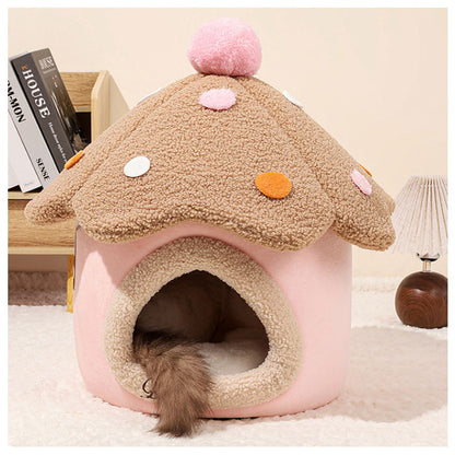 ペットハウス ペットベット ドーム型 ベッド 秋 冬 猫 おしゃれ ハウス 暖かい 寒さ対策 ペットベッド ふわふわ ボア 滑り止め付 柔らか 可愛い 室内用 暖かい ふわふわ 犬小屋 ペットハウス 犬 猫 小屋 屋根付き ふわふわ ネコベッド ドームベッド おしゃれ 洗える