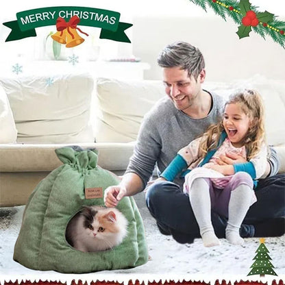 ペットベッド 猫 ペット ベッド 猫ハウス ドームハウス 秋冬用 ペットベッド ドーム型 寒さ対策 キャットハウス 暖かいハウス ペットテント クッション付き ペット用寝袋 ペット用品 保温防寒 洗える 寒さ対策 滑り止め 快適 柔らかい 半密閉式 もこもこ ぐっすり眠れる