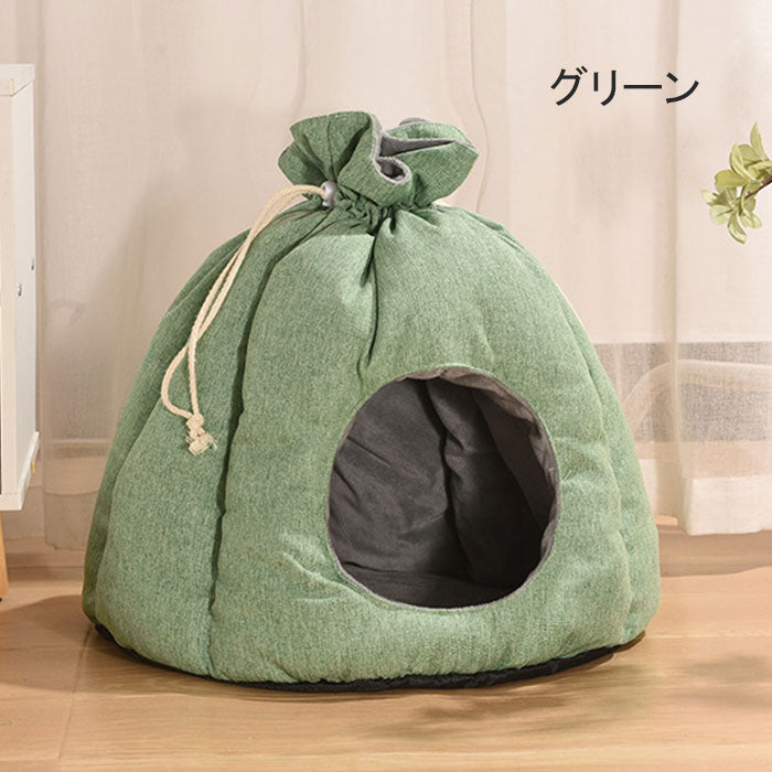 ペットベッド 猫 ペット ベッド 猫ハウス ドームハウス 秋冬用 ペットベッド ドーム型 寒さ対策 キャットハウス 暖かいハウス ペットテント クッション付き ペット用寝袋 ペット用品 保温防寒 洗える 寒さ対策 滑り止め 快適 柔らかい 半密閉式 もこもこ ぐっすり眠れる