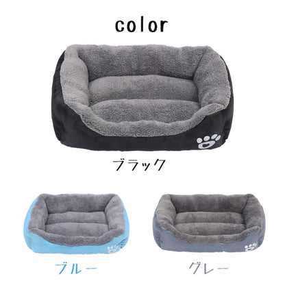 【即納】犬 ベッド 秋冬用 ペット用 ふわふわ ペットベッド 小型犬 中型犬 大型犬 ふわふわ ハウス 犬のベッド 高反発 介護ベッド 防水 洗える ペット用 滑り止め付き クッション ソファー 北欧 猫ベッド 犬ベッド 高床 四角 寒さ対策 ペット用品 猫 ベッド 50*40cm