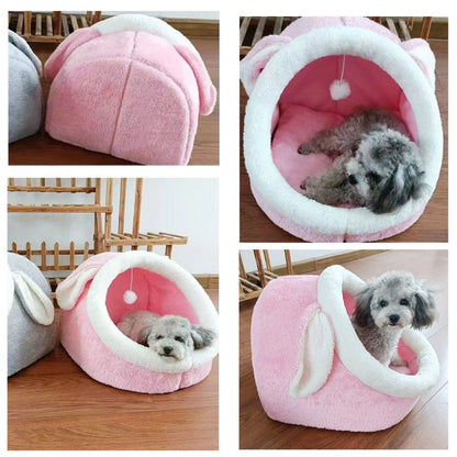 【即納】猫 ベッド ドーム型 猫ハウス ペット ベッド 可愛い 寒さ対策 保温防寒 屋根付き 快適 ふわふわ ボア 柔らかい 暖かい 用寝袋 洗える 室内 ドーム型 滑り止め付 おしゃれ ペットハウス ベッド マット兼用 小型犬 キャットハウス ペット クッション付き 猫寝床