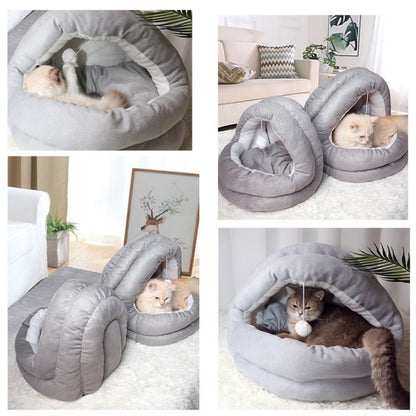 【即納】ドーム型 ペットベッド 犬 猫 ハウス ベッド 冬 おしゃれ ハウス 暖かい 寝床 保温 寝袋 ペット ふわふわ ボア 犬用ベッド ネコベッド ドームベッド ベッド もこもこ 暖かい 滑り止め付き 防寒 寒さ対策 洗濯可能 猫ベッド おしゃれ クッション ふわふわ 誕生日 秋冬