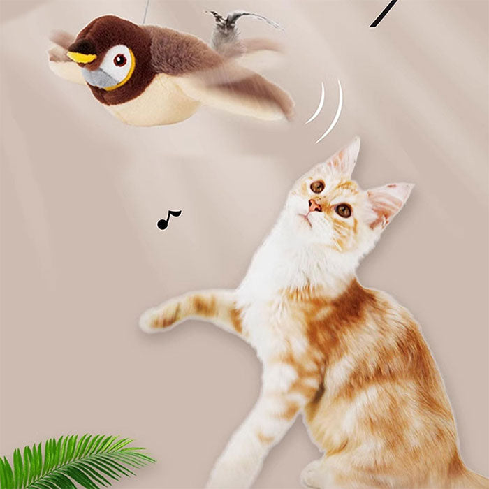 猫 おもちゃ 鳥 鳴く 電動 タッチ起動 ストレス発散 動くぬいぐるみ 羽ばたく 音が出る 鳴き声 猫用おもちゃ 一人遊び 運動不足 おもちゃ 猫じゃらし 電動羽ばたき 鳥 猫玩具 ペットおもちゃ ひとり遊び 運動鳥 おもちゃ 充電式 色鮮やか モード調整可能 水洗い可能 USB充電