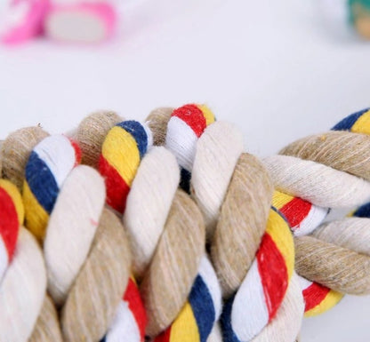 犬玩具 犬 おもちゃ ロープ ロープタイプ 噛む玩具 ロープトイ ペット用 噛むおもちゃ 犬用玩具 ペット トイ 玩具 遊び ストレス解消 運動不足解消 丈夫 耐久 清潔 歯磨き しつけ かわいい 小/中型犬に適用 水洗い コットン プレゼント