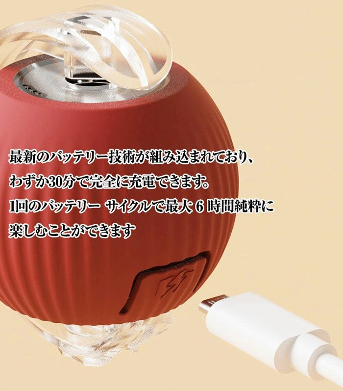 チューイ ウイルス ローリング ボール 犬 おもちゃ 犬 ボール 動く電動 玩具 自動 犬用チューイ ボール チューイ スマート自動ローリング ペット ボール インタラクティブな猫ボールおもちゃ USB 充電付き自動 360 度回転ローリング ボール