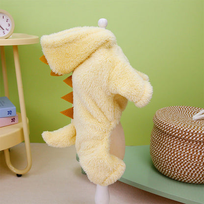 ペット服 秋冬 可愛い 犬服 ペット服 犬洋服 恐竜 パーカー 裏ボア ふわふわ 暖かい ドッグウェア 防寒 トレーナー コート フード付き 厚手 防寒 洋服 可愛い 人気 ファッション ペット用品 小型犬 中型犬 お散歩 お出かけ 小型犬 中型犬 犬の服 秋冬 撮影物 誕生日 ギフト