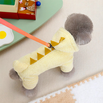 ペット服 秋冬 可愛い 犬服 ペット服 犬洋服 恐竜 パーカー 裏ボア ふわふわ 暖かい ドッグウェア 防寒 トレーナー コート フード付き 厚手 防寒 洋服 可愛い 人気 ファッション ペット用品 小型犬 中型犬 お散歩 お出かけ 小型犬 中型犬 犬の服 秋冬 撮影物 誕生日 ギフト