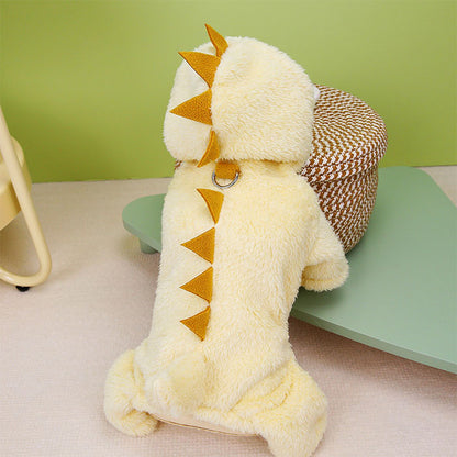 ペット服 秋冬 可愛い 犬服 ペット服 犬洋服 恐竜 パーカー 裏ボア ふわふわ 暖かい ドッグウェア 防寒 トレーナー コート フード付き 厚手 防寒 洋服 可愛い 人気 ファッション ペット用品 小型犬 中型犬 お散歩 お出かけ 小型犬 中型犬 犬の服 秋冬 撮影物 誕生日 ギフト