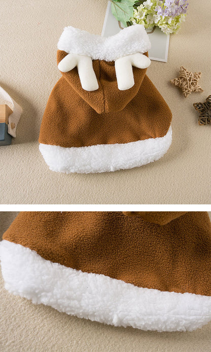 ドッグウェア コスチューム 猫 犬 ペット服 コスプレ クリスマス 衣装 犬服 猫服 洋服 ペット服 ペットウェア 衣装 フード付き コスチューム サンタ マント 仮装 サンタクロース 着ぐるみ 簡単装着 着せ替え 柔らかい ふわふわ 可愛い おしゃれ 仮装 変装 変身 暖かい