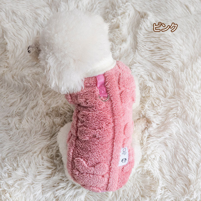 犬服 秋冬 ドッグウェア 犬の服 冬 ベスト ペット服 フリース 暖かい モコモコ ふわふわ 秋冬フリース 防寒 裏起毛 ノースリーブ Dリング付き 防寒 暖かい 秋冬 秋冬服 小型犬 中型犬 猫 おしゃれ おもしろい かわいい 可愛い あったか モコモコ 記念写真 記念日 XS-2XL