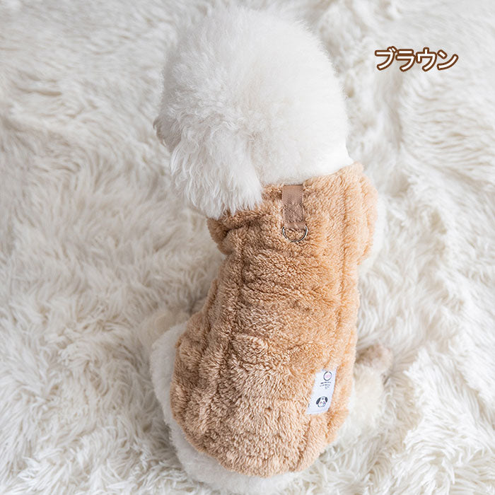 犬服 秋冬 ドッグウェア 犬の服 冬 ベスト ペット服 フリース 暖かい モコモコ ふわふわ 秋冬フリース 防寒 裏起毛 ノースリーブ Dリング付き 防寒 暖かい 秋冬 秋冬服 小型犬 中型犬 猫 おしゃれ おもしろい かわいい 可愛い あったか モコモコ 記念写真 記念日 XS-2XL