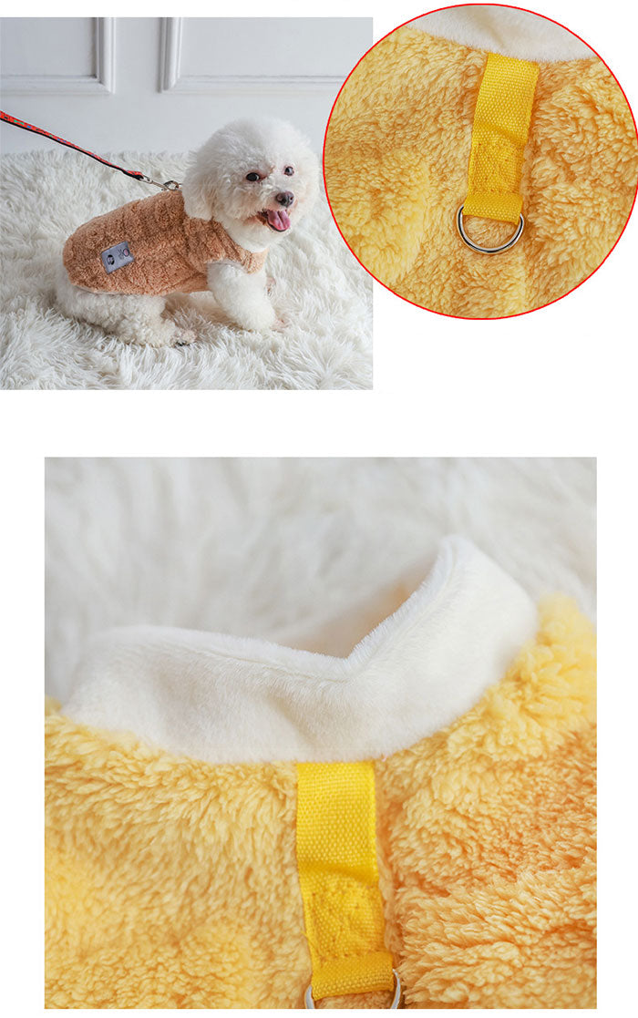 犬服 秋冬 ドッグウェア 犬の服 冬 ベスト ペット服 フリース 暖かい モコモコ ふわふわ 秋冬フリース 防寒 裏起毛 ノースリーブ Dリング付き 防寒 暖かい 秋冬 秋冬服 小型犬 中型犬 猫 おしゃれ おもしろい かわいい 可愛い あったか モコモコ 記念写真 記念日 XS-2XL