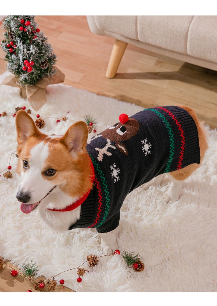 サンタ ペット服 クリスマス 仮装 2点セット 服 スカーフ パーカー セーター ニット 防寒 冬 犬服 トナカイ かわいい ドッグウェア キャットウェア コスプレ 着ぐるみ 仮装 犬 ドッグウェア ギフト お散歩 保温防寒 小中大型犬 ハロウィン