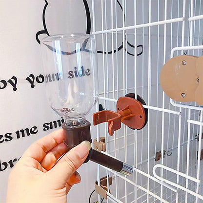 ペット給水器 猫 犬 自動給水器 ケージ 取付型 固定 ウォーターノズル 電源不要 水飲み 給水器 自動 給水 ペットボトル 使用可能 ウォーターボトル 食器 留守番 食器 ウォーターボトル 猫 うさぎ 中小型犬用 自動 軽量 便利 健康 衛生 ネコ 犬猫お留守番対策 ペットグッズ