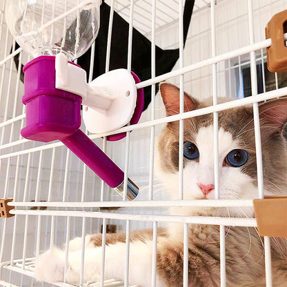 ペット給水器 猫 犬 自動給水器 ケージ 取付型 固定 ウォーターノズル 電源不要 水飲み 給水器 自動 給水 ペットボトル 使用可能 ウォーターボトル 食器 留守番 食器 ウォーターボトル 猫 うさぎ 中小型犬用 自動 軽量 便利 健康 衛生 ネコ 犬猫お留守番対策 ペットグッズ