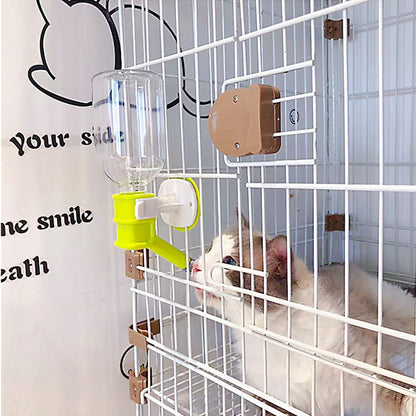 ペット給水器 猫 犬 自動給水器 ケージ 取付型 固定 ウォーターノズル 電源不要 水飲み 給水器 自動 給水 ペットボトル 使用可能 ウォーターボトル 食器 留守番 食器 ウォーターボトル 猫 うさぎ 中小型犬用 自動 軽量 便利 健康 衛生 ネコ 犬猫お留守番対策 ペットグッズ