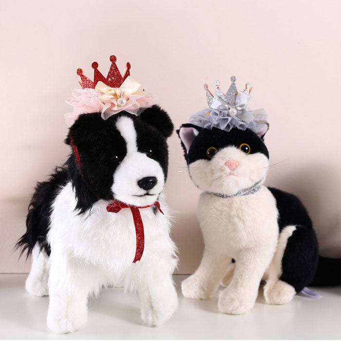 ペット帽子 猫 犬 誕生日グッズ 帽子 飾り付け ペット用品 誕生日帽子 かぶりもの パーティー飾り お姫様風帽子 バースデー 犬 猫 猫用 飾り付け ペット 帽子 誕生日ハット ペット飾り 写真撮影 道具 無毒 無臭 安全 雰囲気アップ 誕生日におしゃれをする猫や犬にぴったり