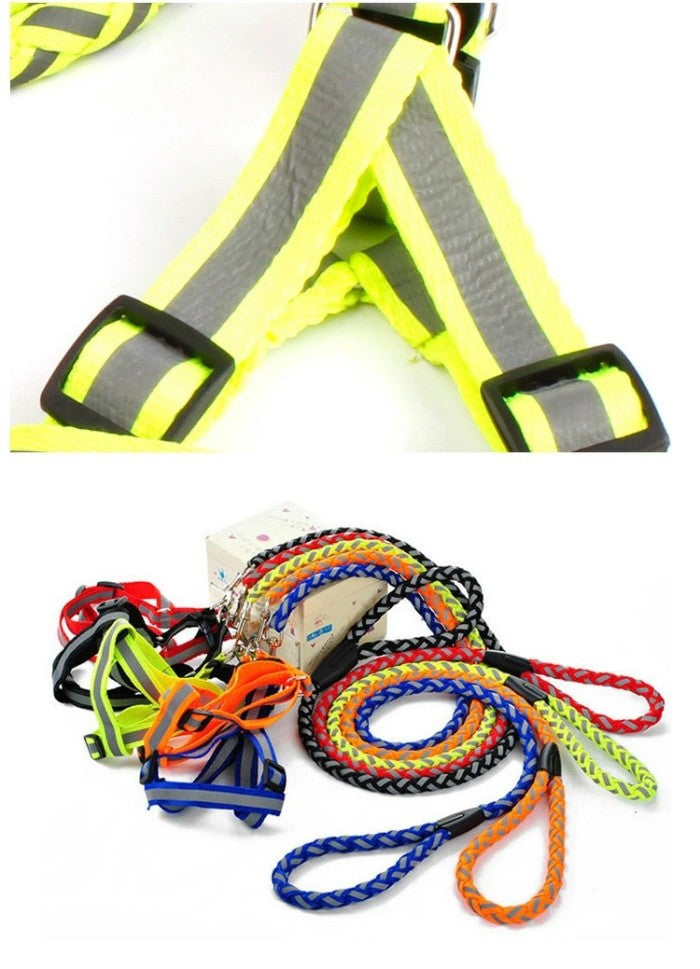 犬 ハーネス リード 猫 ハーネスリード 2点セット 胴輪 ハーネスリードセット 小型犬 安全帯 犬具 胴輪 光る 反射 ワンちゃん用 中型犬 お散歩グッズ リード付き 抜けない イヌ ドッグ お出掛け ペット用品 犬用 ペットグッズ 犬用品