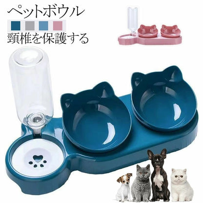 猫 食器 4点 猫 傾斜 フードボウル 猫 餌入れ 猫 えさ 皿 猫 ごはん皿 犬 えさいれ ペットボウル 15度の傾斜 頸椎を保護する 皿 倒れない 給水器 給餌 水やり 水飲み 食べやすい 水飲み ボウル 水入れ お皿 ご飯皿 水分補給